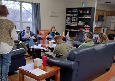 small group at debrief